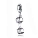 Accessori per braccialetti fai-da-te con ciondolo per cinturino per attrezzatura fitness in argento sterling S925, SCC1340