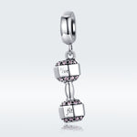 Accessori per braccialetti fai-da-te con ciondolo per cinturino per attrezzatura fitness in argento sterling S925, SCC1340