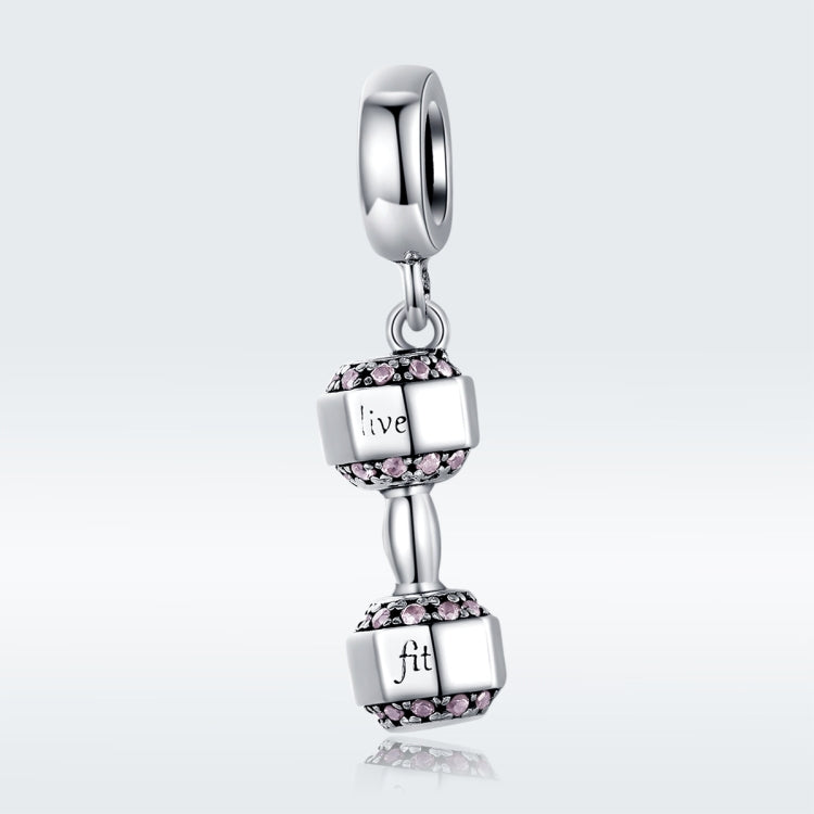 Accessori per braccialetti fai-da-te con ciondolo per cinturino per attrezzatura fitness in argento sterling S925, SCC1340