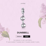 Accessori per braccialetti fai-da-te con ciondolo per cinturino per attrezzatura fitness in argento sterling S925, SCC1340