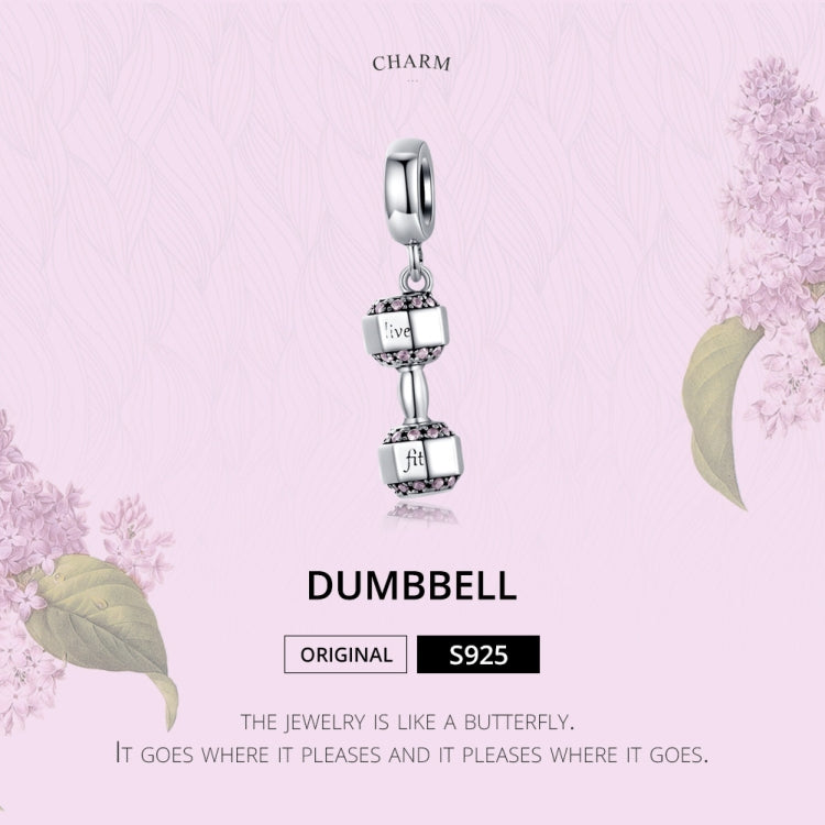 Accessori per braccialetti fai-da-te con ciondolo per cinturino per attrezzatura fitness in argento sterling S925, SCC1340