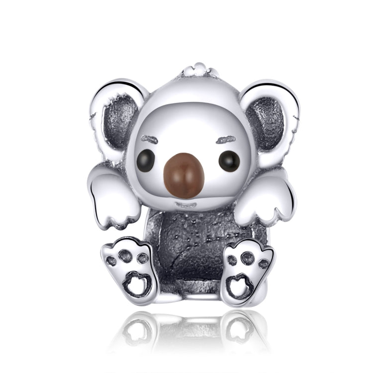 Accessorio braccialetto fai da te con perline animali Koala carino in argento sterling S925, SCC1304