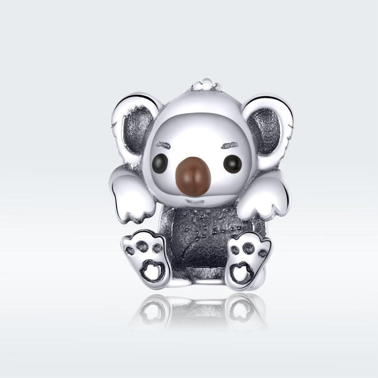 Accessorio braccialetto fai da te con perline animali Koala carino in argento sterling S925, SCC1304