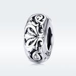 Perline a forma di fiore classico in argento sterling S925 per bracciale fai da te