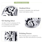 Perline a forma di fiore classico in argento sterling S925 per bracciale fai da te