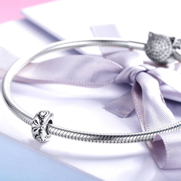 Perline a forma di fiore classico in argento sterling S925 per bracciale fai da te