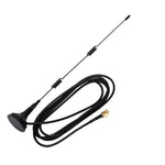 4 PC 2.4G WiFi Omnidirezionale Ventosa Router Scheda di rete Antenna migliorata Modello interno SMA Ago interno, Lunghezza cavo: 1,5 m