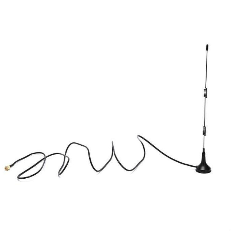 4 PC 2.4G WiFi Omnidirezionale Ventosa Router Scheda di rete Antenna migliorata Modello interno SMA Ago interno, Lunghezza cavo: 1,5 m