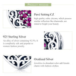 Accessori per bracciale fai da te con perline a forma di cuore in argento sterling S925, SCC1109
