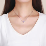 Accessori per bracciale fai da te con perline a forma di cuore in argento sterling S925, SCC1109