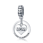 Regalo per la festa della mamma S925 Sterling Silver Tribute to Mothers Love Beads Accessori per bracciali fai da te, Bead, Bead+Necklace