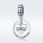 Regalo per la festa della mamma S925 Sterling Silver Tribute to Mothers Love Beads Accessori per bracciali fai da te, Bead, Bead+Necklace
