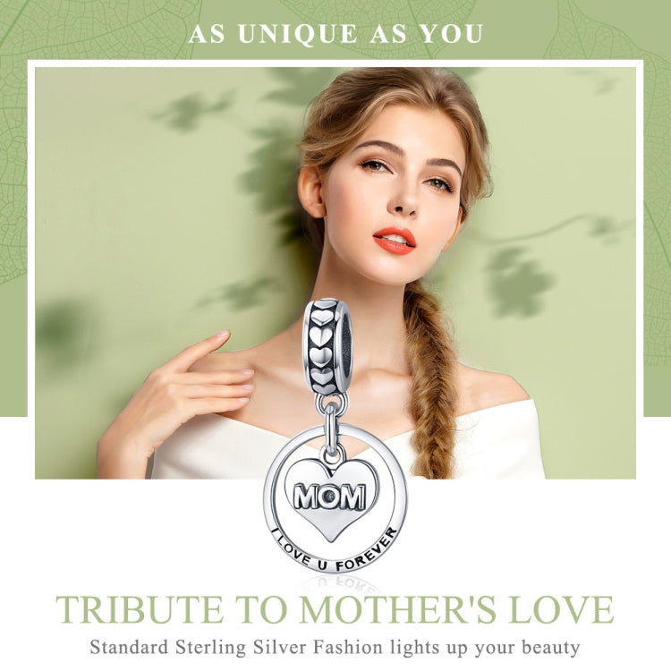 Regalo per la festa della mamma S925 Sterling Silver Tribute to Mothers Love Beads Accessori per bracciali fai da te, Bead, Bead+Necklace