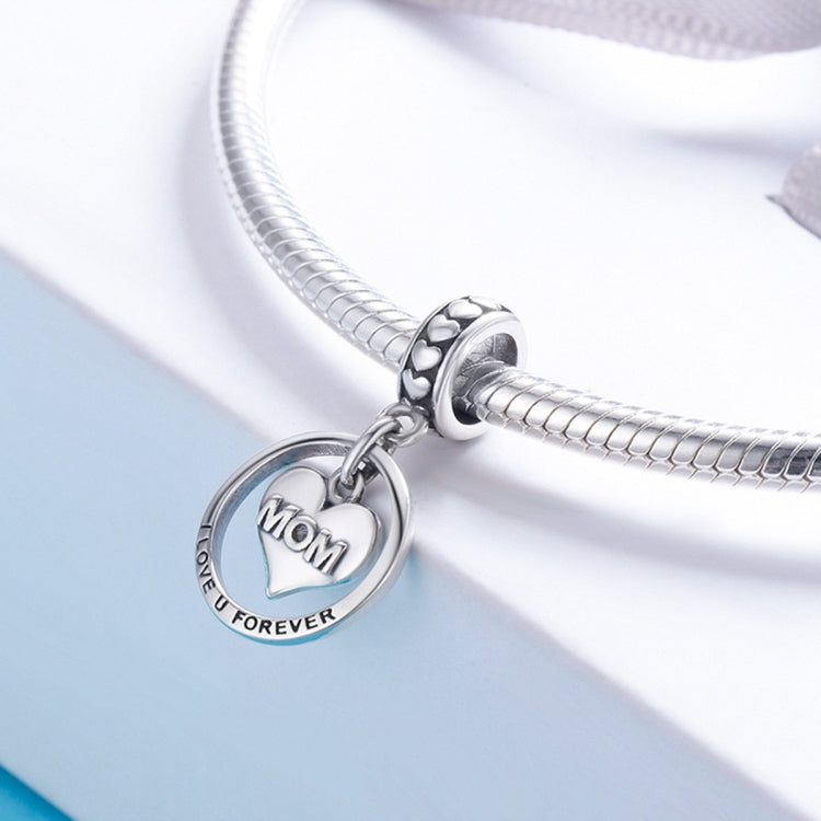 Regalo per la festa della mamma S925 Sterling Silver Tribute to Mothers Love Beads Accessori per bracciali fai da te, Bead, Bead+Necklace