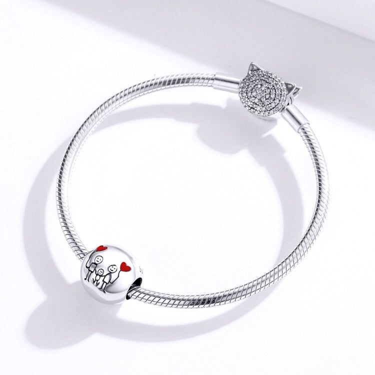 Accessori per bracciale fai da te con perline in argento sterling S925 Amo la mia casa