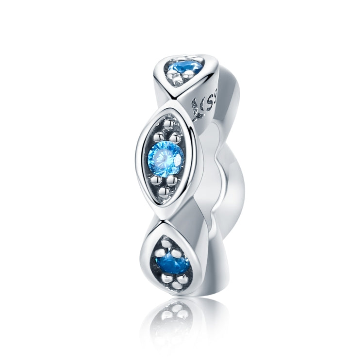 Perline in argento sterling S925 Lucky Eyes 1x0,3 cm