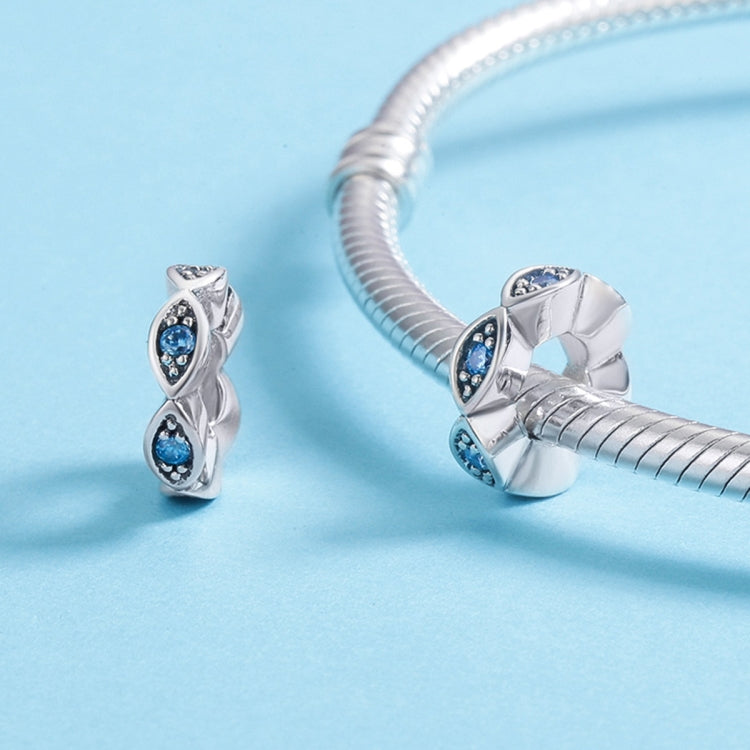 Perline sciolte in argento sterling S925 con perline Lucky Eyes Bracciale fai da te perline in argento