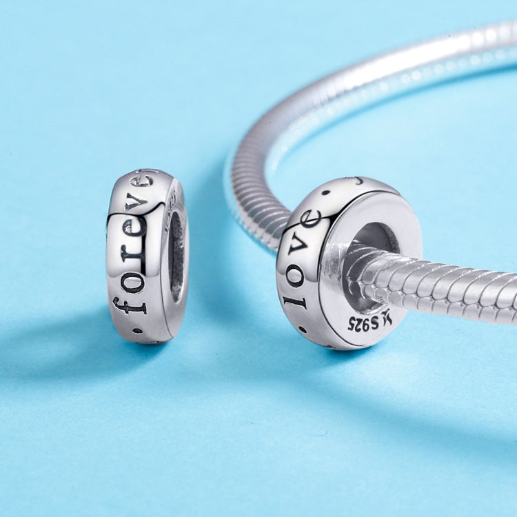 Regalo per la fidanzata Argento sterling S925 Ti amo sempre, perline a forma di cuore