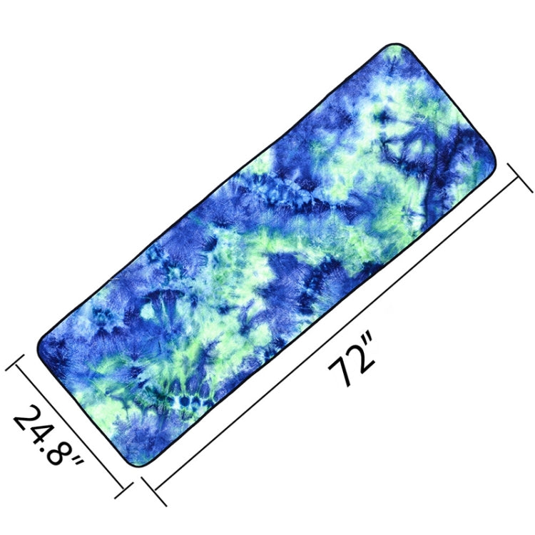 Telo sportivo pieghevole per tappetino yoga pieghevole in microfibra ecologico, dimensioni: 183 x 63 cm, 183 x 63cm Green, 183 x 63cm Dark Blue), 183 x 63cm Purple, 183 x 63cm Yellow