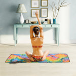 Telo sportivo pieghevole per tappetino yoga pieghevole in microfibra ecologico, dimensioni: 183 x 63 cm, 183 x 63cm Green, 183 x 63cm Dark Blue), 183 x 63cm Purple, 183 x 63cm Yellow
