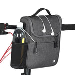 Borsa anteriore per bicicletta Rhinowalk Borsa per maniglia multifunzione di grande capacità Borsa per bicicletta elettrica pieghevole per bici, Dark Gray, Light Rose Red, Full Black