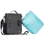 Borsa anteriore per bicicletta Rhinowalk Borsa per maniglia multifunzione di grande capacità Borsa per bicicletta elettrica pieghevole per bici, Dark Gray, Light Rose Red, Full Black