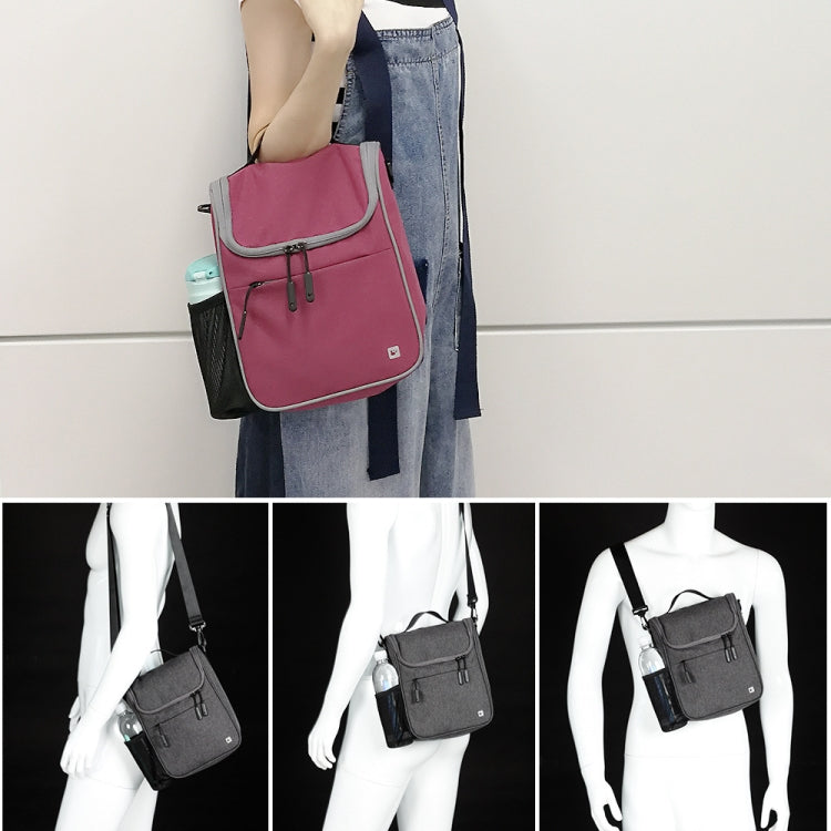 Borsa anteriore per bicicletta Rhinowalk Borsa per maniglia multifunzione di grande capacità Borsa per bicicletta elettrica pieghevole per bici, Dark Gray, Light Rose Red, Full Black