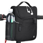 Borsa anteriore per bicicletta Rhinowalk Borsa per maniglia multifunzione di grande capacità Borsa per bicicletta elettrica pieghevole per bici, Dark Gray, Light Rose Red, Full Black