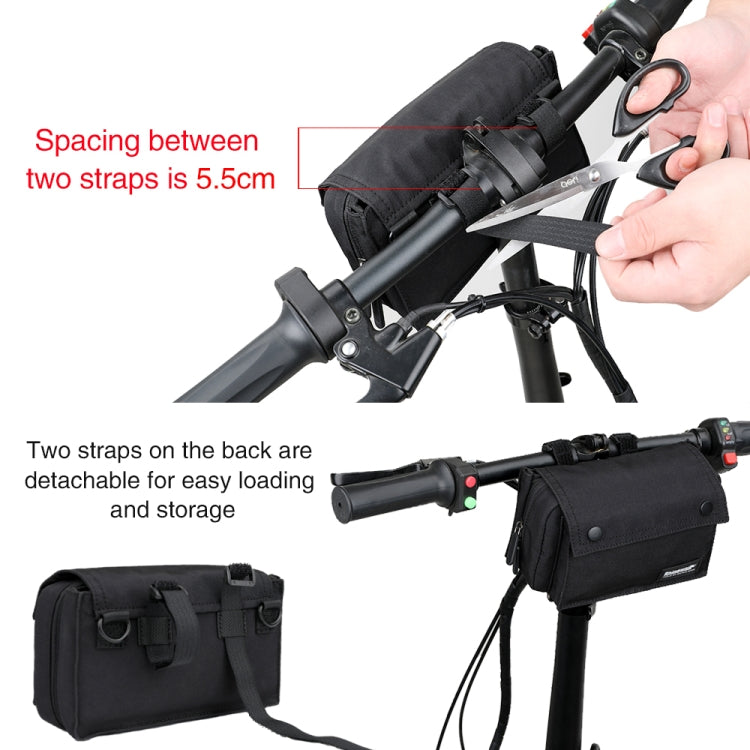 Rhinowalk Leisure Riding Borsa anteriore multifunzionale per veicolo Borsa per manubrio per bicicletta Borsa per riporre le mani
