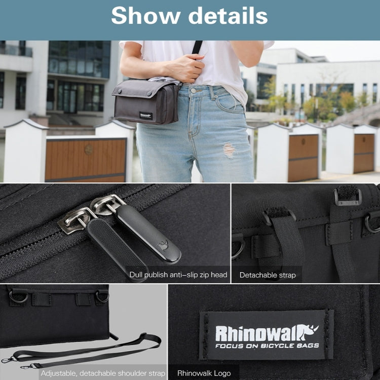 Rhinowalk Leisure Riding Borsa anteriore multifunzionale per veicolo Borsa per manubrio per bicicletta Borsa per riporre le mani