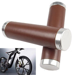 Copertura per impugnatura in pelle per bicicletta retrò Mountain Bike Comoda copertura per impugnatura in pelle di vacchetta, HG005 Ordinary, HG005B Exquisite, HG006 Comfortable