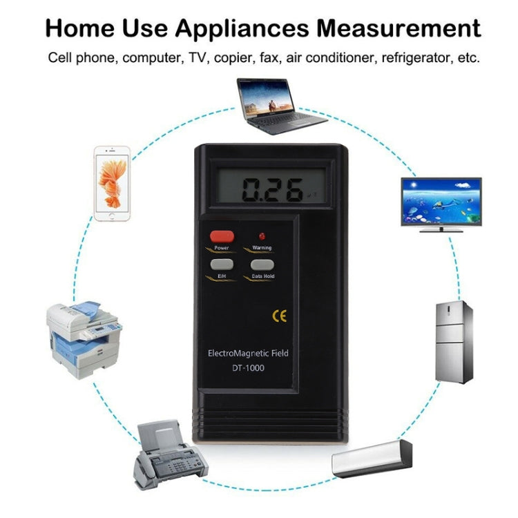 DT-1000 Electromagnetic Radiation Detector Measuring range 5-1999 Electromagnetic field strength detector