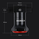 MEROCA MX2 Fanale posteriore per freno con sensore intelligente Luce per mountain bike Ricarica USB Fanale posteriore per guida notturna per bici da strada, Seat Cushion Installation Black, Seat Cushion Installation Coloful                             ...