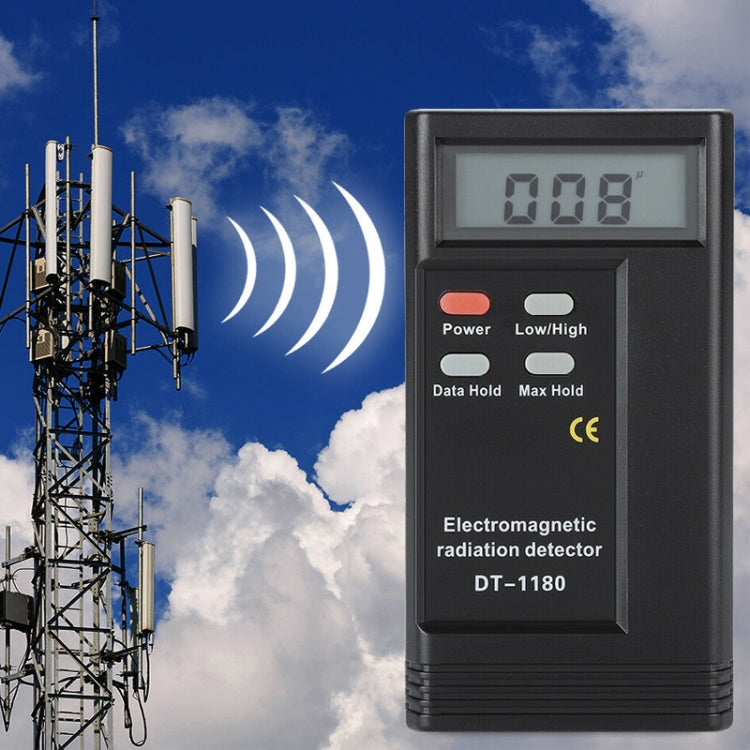 DT-1180 Rilevatore di radiazioni elettromagnetiche Campo di misurazione 50-1999 V/M Rilevatore di protezione dalle radiazioni delle onde elettromagnetiche, DT-1180