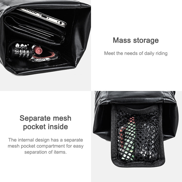 Borsa da sella per bicicletta Rhinowalk Borsa da sella per bicicletta impermeabile Borsa per sedile posteriore per mountain bike Borsa da equitazione, TF550