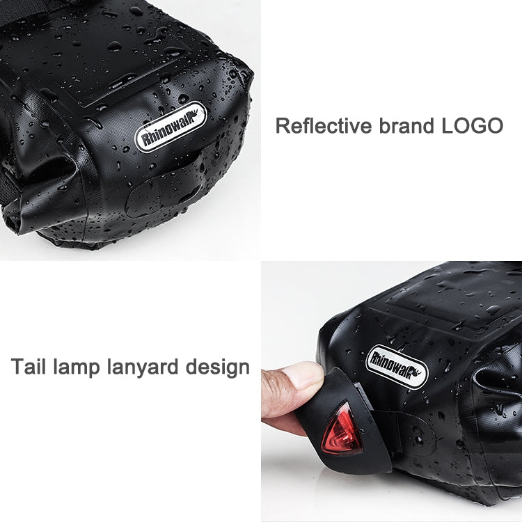 Borsa da sella per bicicletta Rhinowalk Borsa da sella per bicicletta impermeabile Borsa per sedile posteriore per mountain bike Borsa da equitazione, TF550