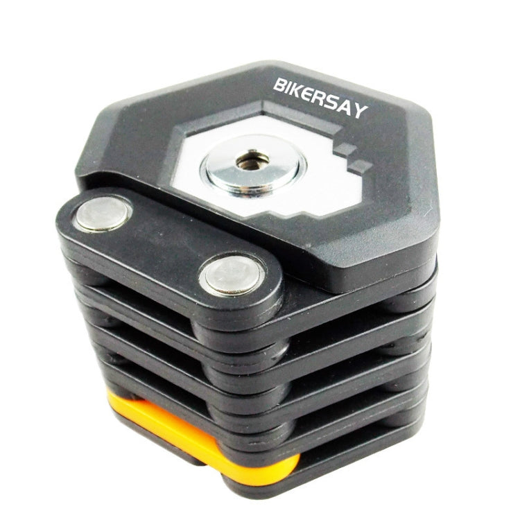 BIKERSAY BK001 Lucchetto pieghevole per bicicletta Antifurto Antitaglio Blocco per hamburger per mountain bike, BIKERSAY BK001