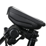 Borsa da manubrio con guscio rigido Rhinowalk, borsa per telefono con touch screen, borsa anteriore per mountain bike
