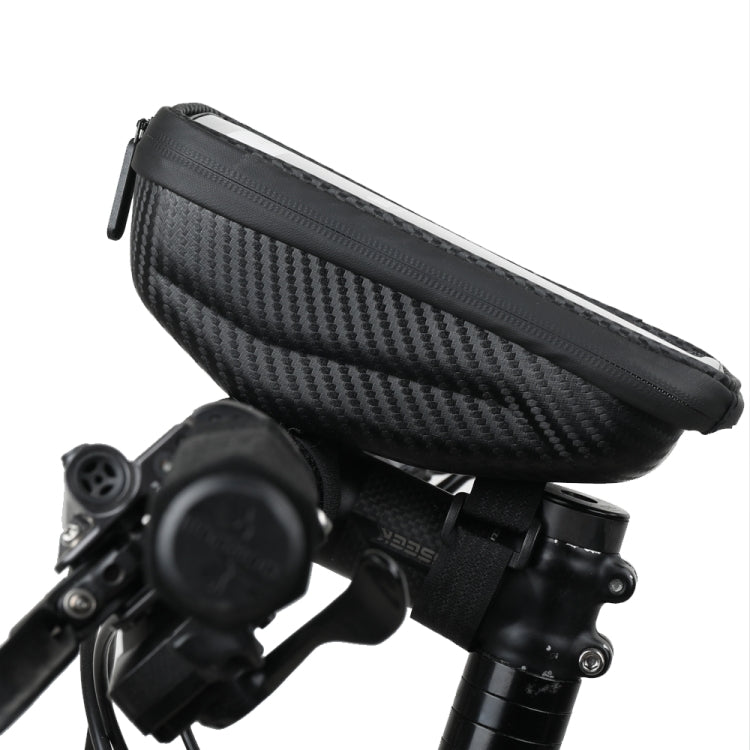 Borsa da manubrio con guscio rigido Rhinowalk, borsa per telefono con touch screen, borsa anteriore per mountain bike