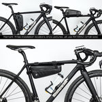 Borsa triangolare con trave anteriore per bicicletta Rhinowalk Borsa da sella per equitazione a lunga distanza in TPU impermeabile per bici da strada, Rhinowalk 2.2L Bicycle Front Beam Bag