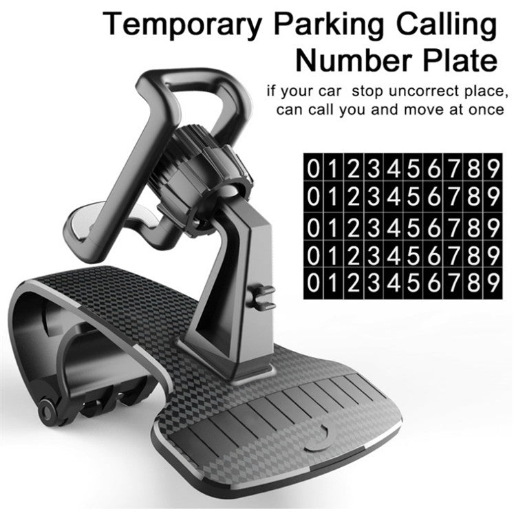 Supporto per telefono cellulare per auto, fibbia per carrello per strumenti, clip interna, staffa di navigazione per telefono cellulare con targa, Navigation Bracket With Number Plate