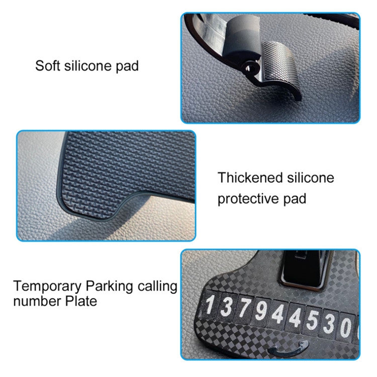 Supporto per telefono cellulare per auto, fibbia per carrello per strumenti, clip interna, staffa di navigazione per telefono cellulare con targa, Navigation Bracket With Number Plate