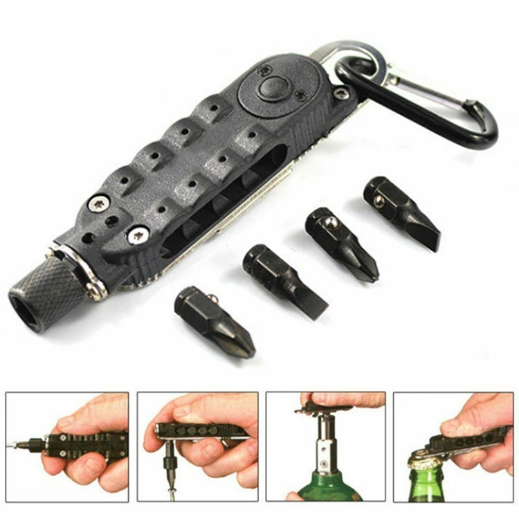 Mini strumento multifunzionale portatile con cacciaviti e apribot