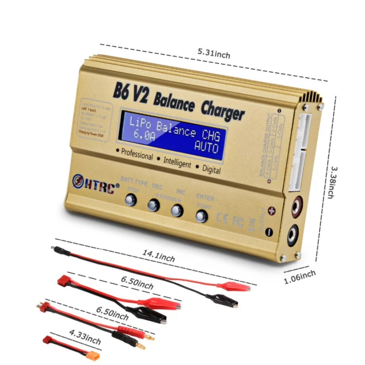 Caricatore per aereo modello HTRC B6 V2 Caricatore per equilibrio intelligente,, US Plug, EU Plug, UK Plug, AU Plug