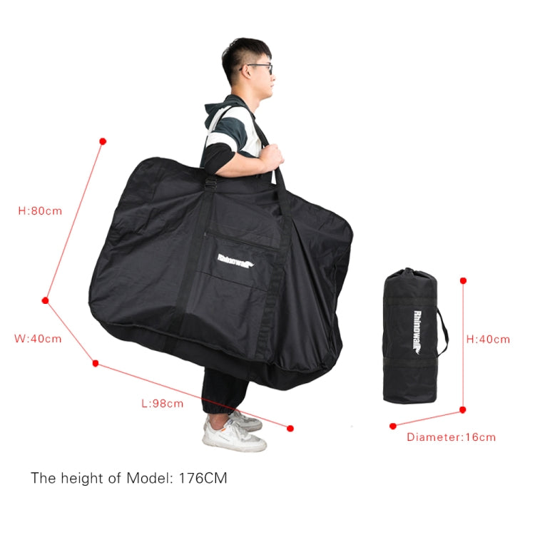 Borsa da trasporto per bicicletta pieghevole Rhinowalk Borsa da trasporto per bicicletta elettrica da 26 pollici, RF260