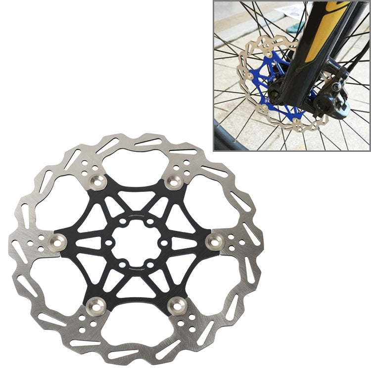 SNAIL FD-01 Disco flottante per mountain bike Pastiglie freno per bicicletta Disco freno a sei chiodi, 160mm Black, 180mm Black, 203mm Black, 160mm Red, 180mm Red, 203mm Red, 160mm Blue, 180mm Blue, 203mm Blue