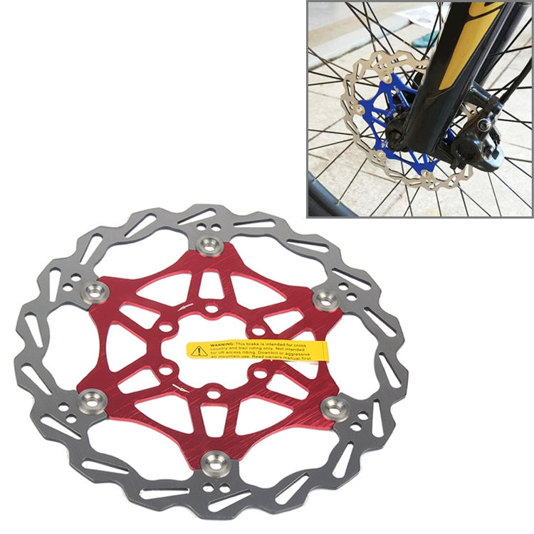 SNAIL FD-01 Disco flottante per mountain bike Pastiglie freno per bicicletta Disco freno a sei chiodi, 160mm Black, 180mm Black, 203mm Black, 160mm Red, 180mm Red, 203mm Red, 160mm Blue, 180mm Blue, 203mm Blue
