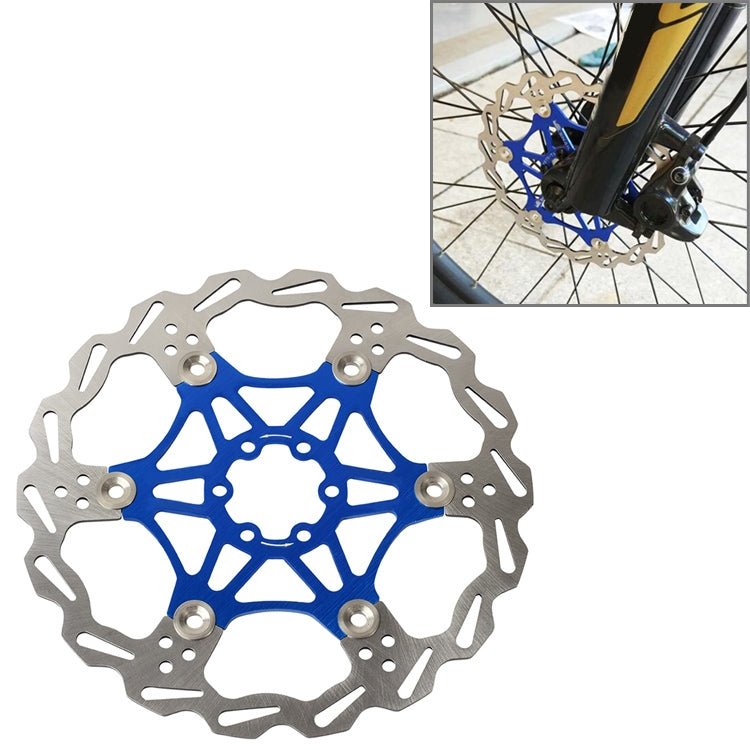 SNAIL FD-01 Disco flottante per mountain bike Pastiglie freno per bicicletta Disco freno a sei chiodi, 160mm Black, 180mm Black, 203mm Black, 160mm Red, 180mm Red, 203mm Red, 160mm Blue, 180mm Blue, 203mm Blue