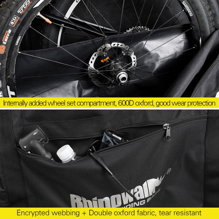 Borsa da carico per mountain bike da strada Rhinowalk da 26 pollici / 27,5 pollici Borsa di stoccaggio di grande capacità, RM261