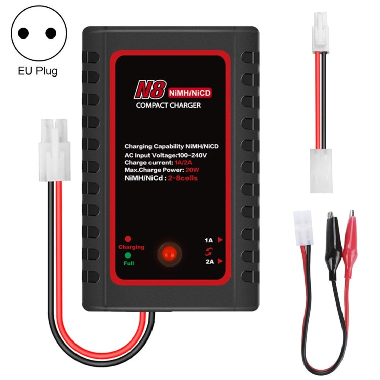 Caricabatterie intelligente per batterie Ni-MH Ni-Cr HTRC N8,, EU Plug, US Plug, UK Plug